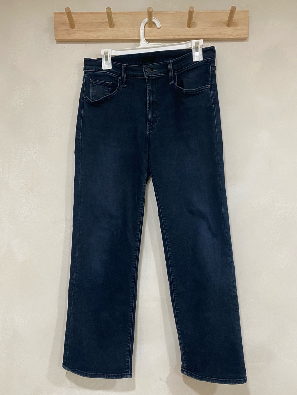 MOTHER The Mid-Rise Rambler Zip Ankle Jeans Night in Venice Size 28 - Picture 3 of 7